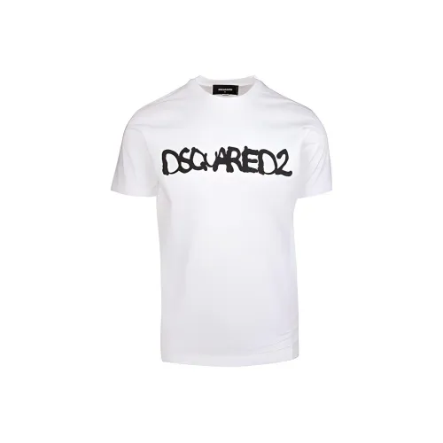 DSQUARED 2 Белый Мужской T-Рубашки