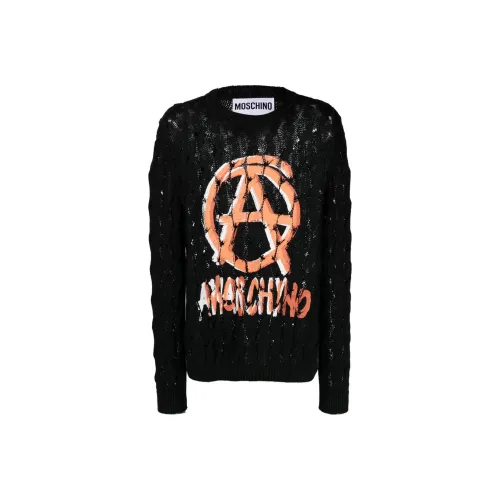 MOSCHINO Мужские черные свитеры