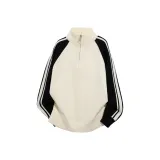 Водолазка с половиной застежки - Белый абрикос