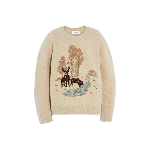 COACH CAMEL Мужские Свитера