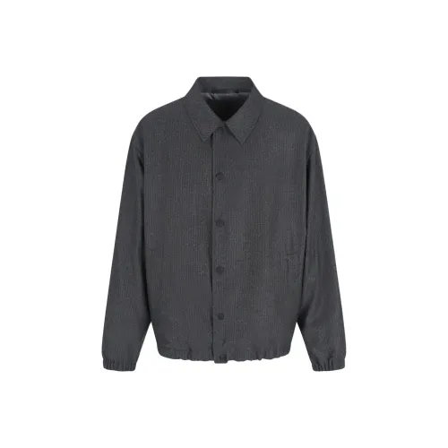 GIORGIO ARMANI FW24 Кашемировый свитер мужской серый