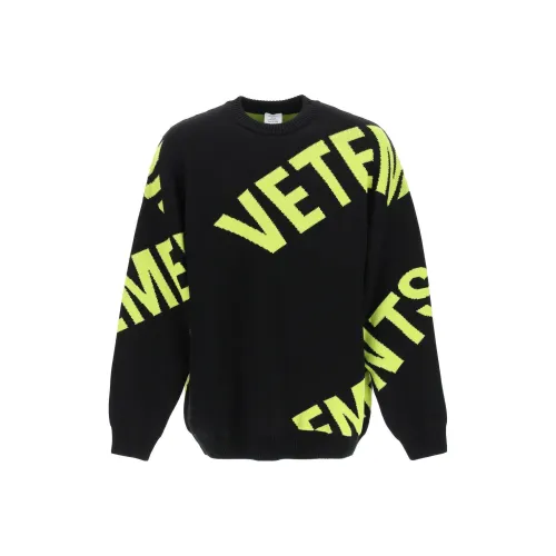 Vetements Черные Мужские Свитера