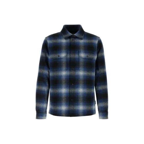 WOOLRICH Мужские рубашки синие