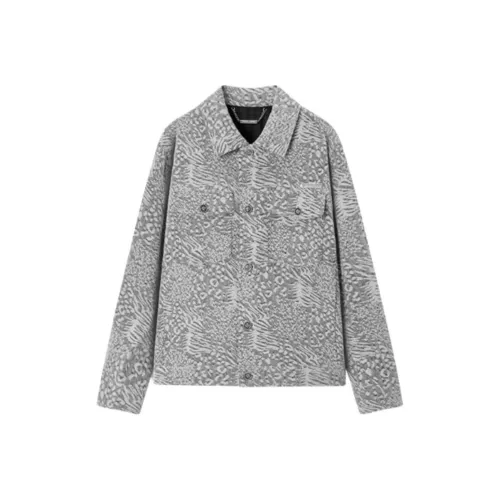 JOHN RICHMOND FW24 Рубашка Мужская Белая Серая с Животным Принт