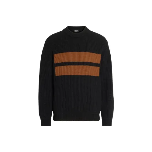 Ermenegildo Zegna Черные Мужские Свитера