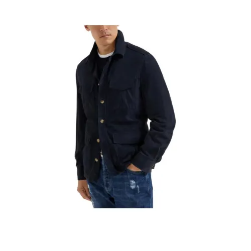 BRUNELLO CUCINELLI Куртки и Пальто Мужской Морской Синий