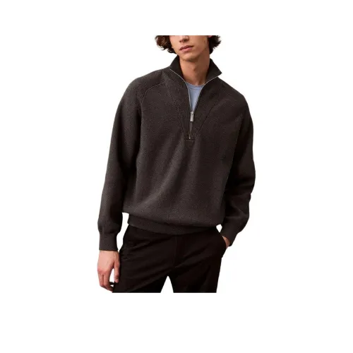 CALVIN KLEIN Свитер Мужской Темно-Коричневый