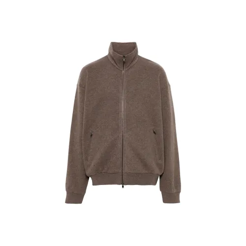 THE ROW SS24 Кашемир Свитер Мужской Умбра