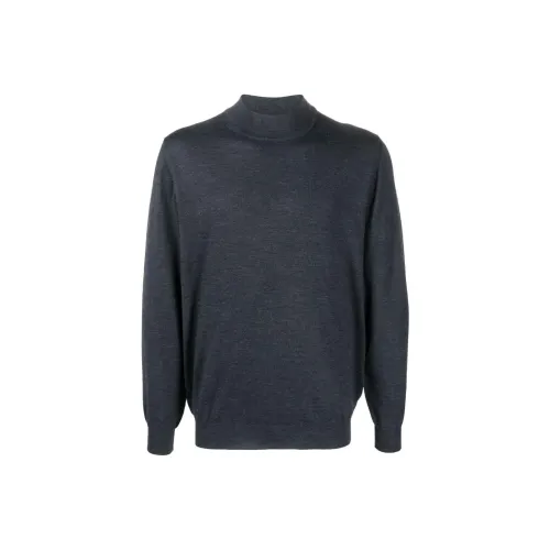 FEDELI Угольный серый мужской свитеры