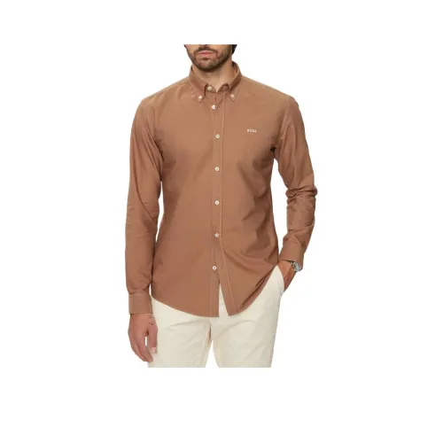 Hugo Boss Коричневые Мужские Рубашки