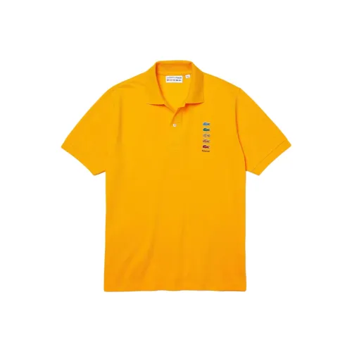 LACOSTE Collaboration x Polaroid Поло Мужское Кремовый