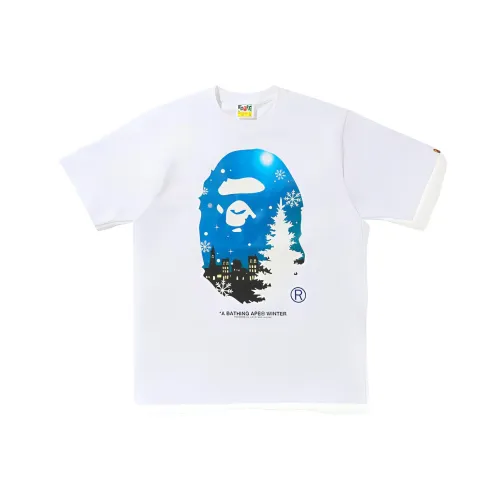 A BATHING APE Рубашка Мужская Белая