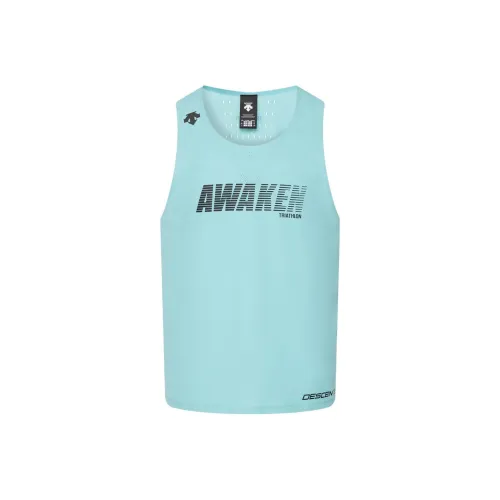 DESCENTE RUNNING Collection Топ без рукавов Мужской Небесно-голубой