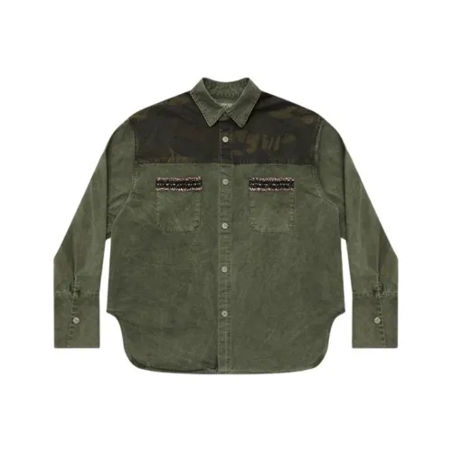 GOOD BAI Series 916 Армейский зеленый Унисекс Рубашки