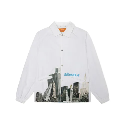 SENCE LA Loose Fit Jacket Unisex White