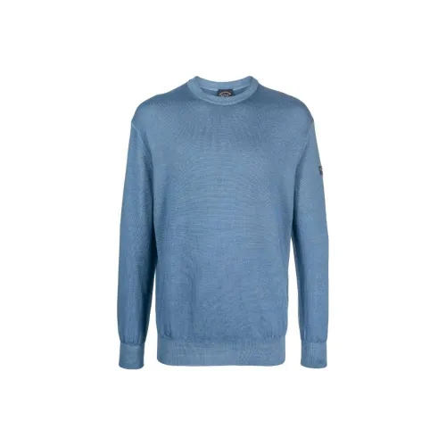 Paul & Shark Туманно-голубой Мужские Свитера