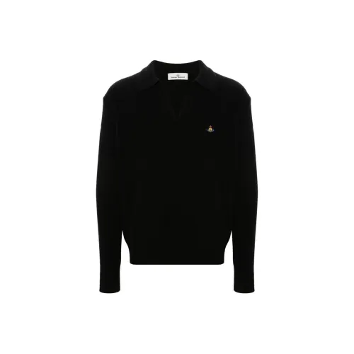 Vivienne Westwood SS24 Кашемировый свитер мужской черный