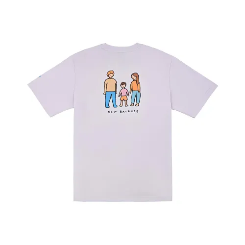 New Balance совместная фиолетовая мужская футболка T