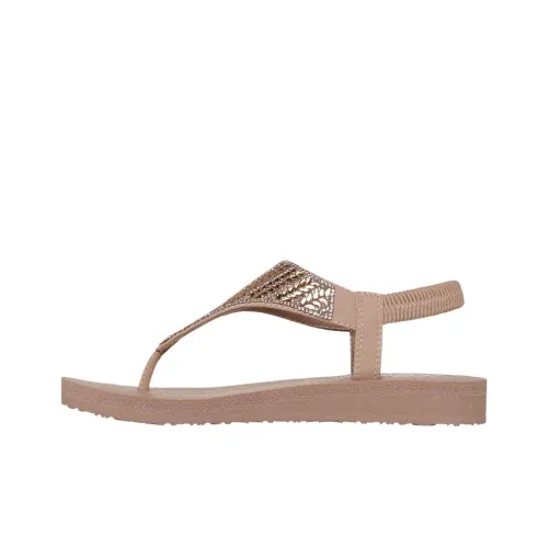 Skechers Meditation One Ремешок Сандалии Женские Коричневый