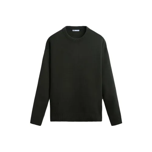 ZARA Khaki Мужской Трикотаж