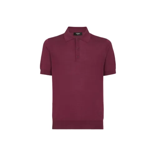 FENDI FW24 Поло Мужское Красное