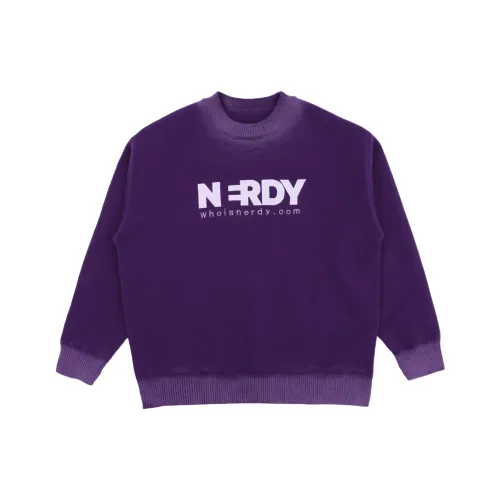 Nerdy Фиолетовый Унисекс Свитеры
