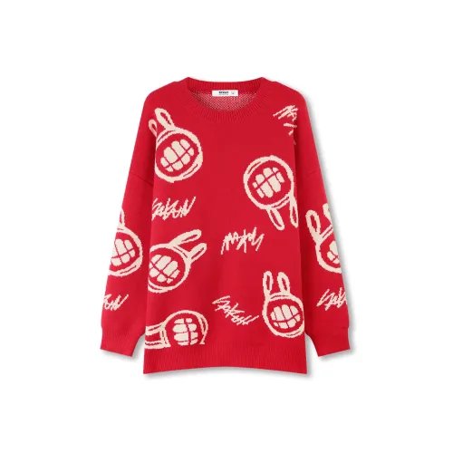 SAKUN Красный Унисекс Свитеры