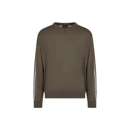 EMPORIO ARMANI Коричневые Мужские Свитера