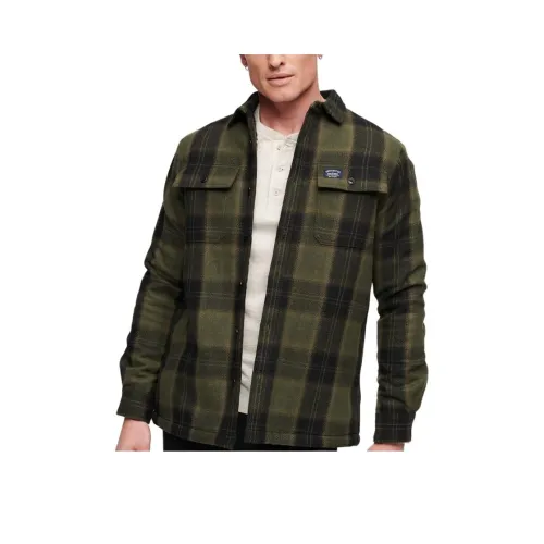 SUPERDRY Зеленые Мужские Рубашки