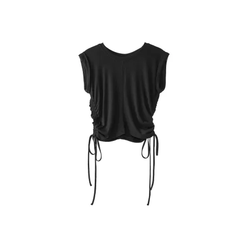 Fstudio Корейский стиль Минималистичный HIGH RISE Утягивающий Складной Без рукавов Рубашка Женская