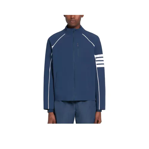 THOM BROWNE Темно-синие мужские куртки