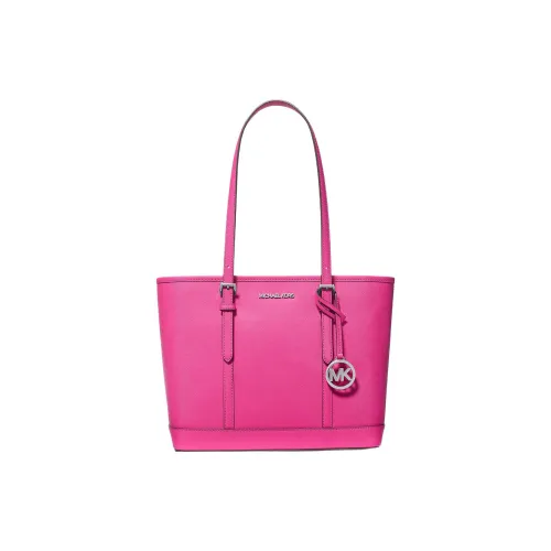 MICHAEL KORS Jet Set Travel Кожа Тоут Сумка Сумка для покупок Сумка на плечо Маленькая Женская Розовая Красная