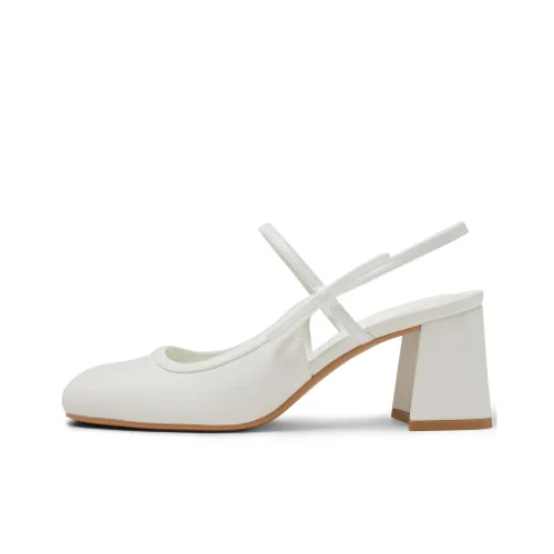 CHARLES KEITH Маленький ck one Ремень Сандалии 6,7cm Женские Белые