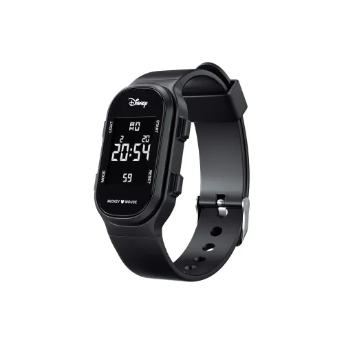 Disney Mickey Наручные часы Электронный механизм TPU ремешок Часы Мужские Черный циферблат