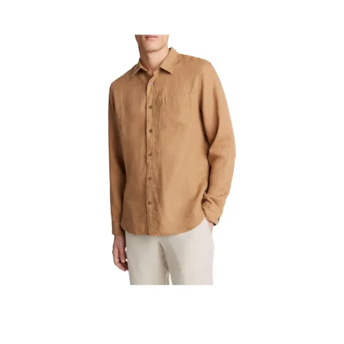 VINCE Карамель Мужские Рубашки