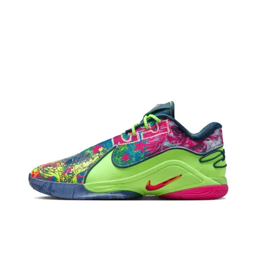 Nike Slip-resistant Abrasion-resistant Low-top Basketball Shoes Men's Green Найк Slip-resistant Abrasion-resistant Низкие баскетбольные кроссовки Мужские Зеленые