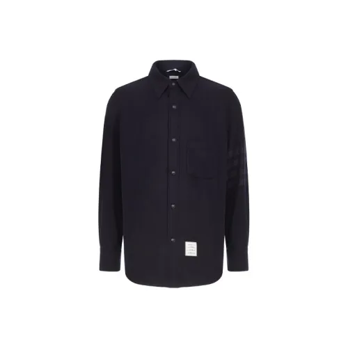 THOM BROWNE Мужские куртки морского синего цвета