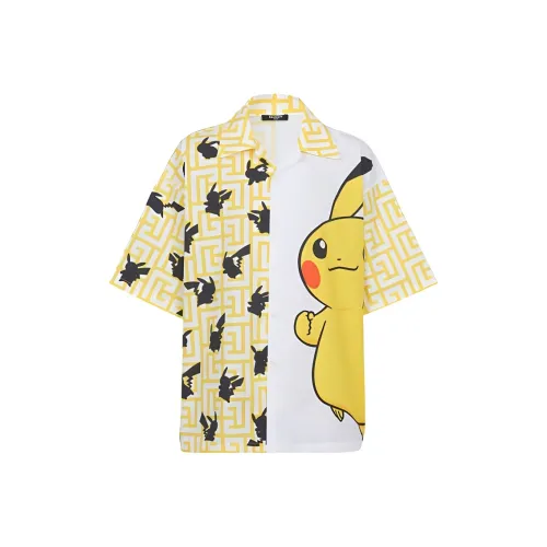 BALMAIN FW22 Рубашка Унисекс Желтая