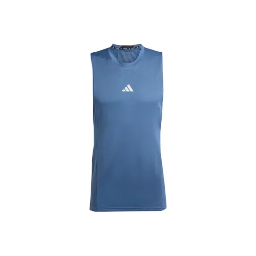 Adidas Blue Men's Tank Tops