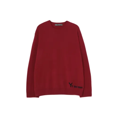 Yohji Yamamoto Y'S For Men FW24 Свитер Унисекс Красный