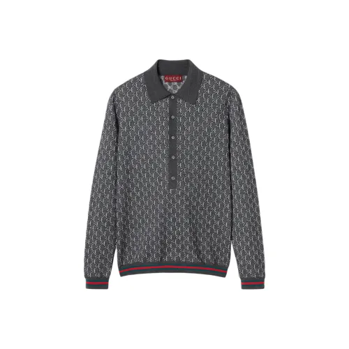 GUCCI Серый Мужская Рубашка Поло