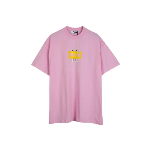 MSGM Розовые Мужские T-рубашки