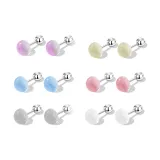 Лето, многоцветный, серьги-гвоздики, одежда, наборы (1 пара)