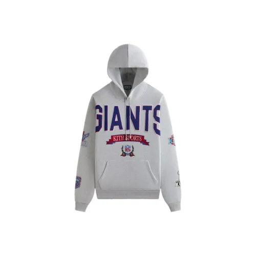 KITH x NFL FW24 Giants Nelson Hoodie Hoodie Мужской Светло-Серый