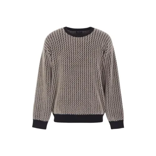 GIORGIO ARMANI Коричневый Мужской Свитера