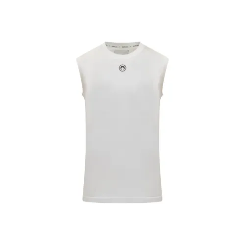 Marine Serre Майка Мужская Белая