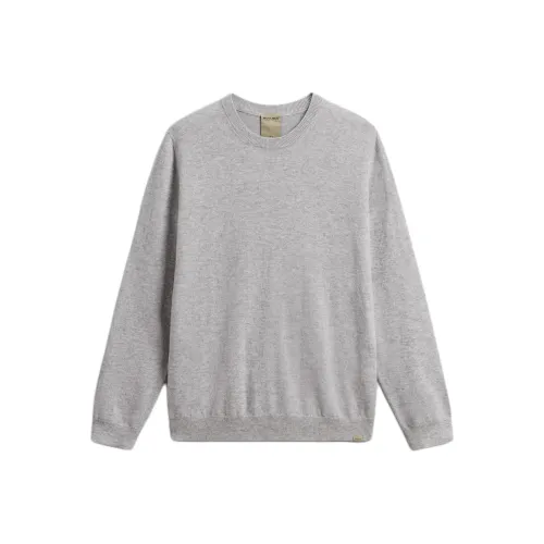 WOOLRICH FW24 Кашемир Свитер Мужской Светло-Серый