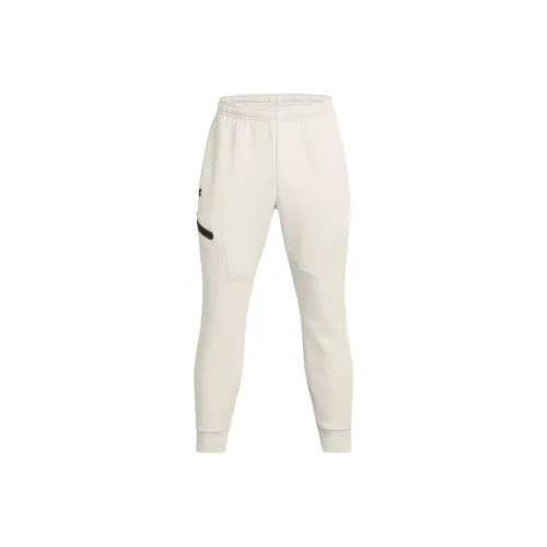 Under Armour Unstoppable Флис Вязаные Тренировочные Штаны Мужские Белые 110