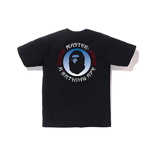 A BATHING APE Голова Series Мастер Tee MENS T Рубашка Унисекс Черный