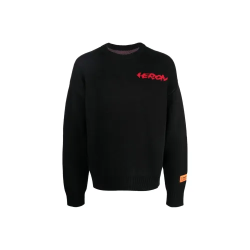 HERON PRESTON Мужские черные свитеры